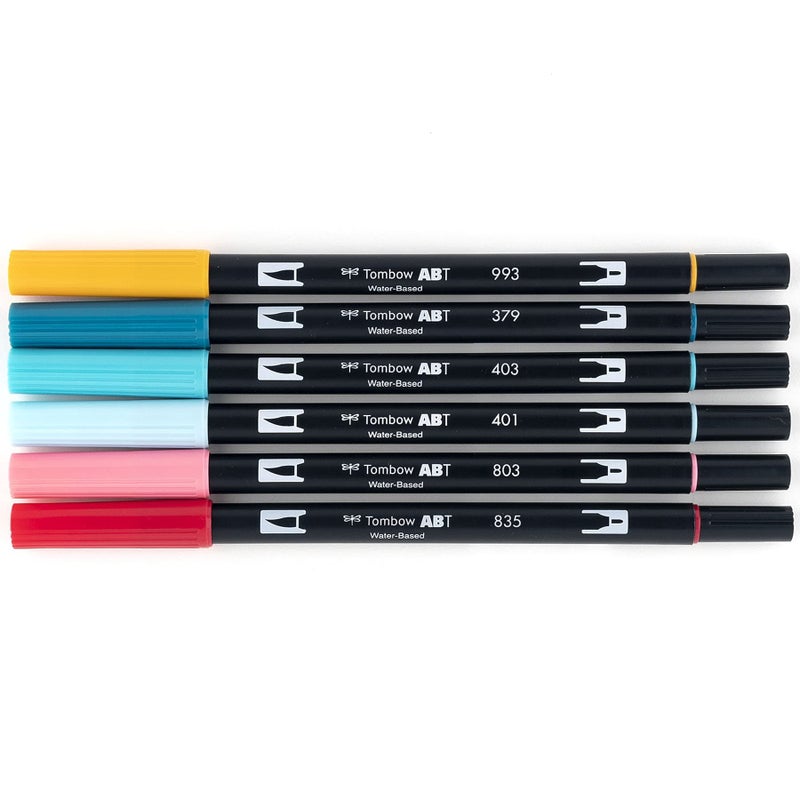 تومباو مجموعة أقلام تومبو ميري آند برايت، 6 أقلام، رسم بورتريه، 6 قطع - Image 2